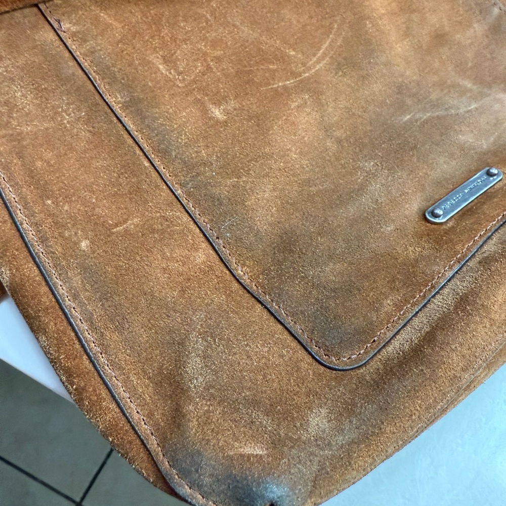 Rebecca Minkoff Brown Suede Shoulder Bag - Picture 7 of 7